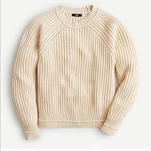 J. Crew Chunky Crewneck Sweater - Natural - Large
